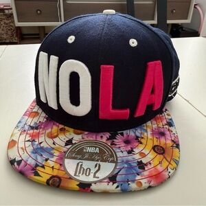 NBA x Song Ji-Hyo x Cho.2 New Orleans Pelicans NOLA Hat | Floral Brim Snapback